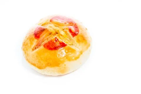 Chinese style cake isolated Stock Photos