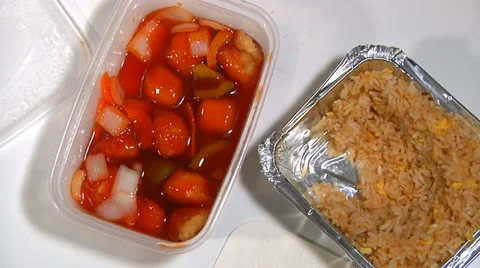Chinese takeout Stock Footage 22666579
