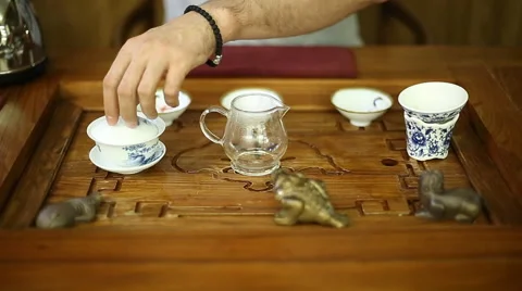 Chinese Tea Ceremony Stock Footage 50685283