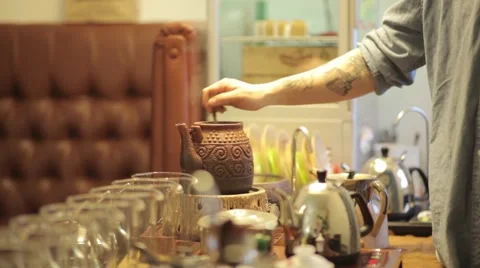 Chinese tea ceremony Stock Footage 56487218