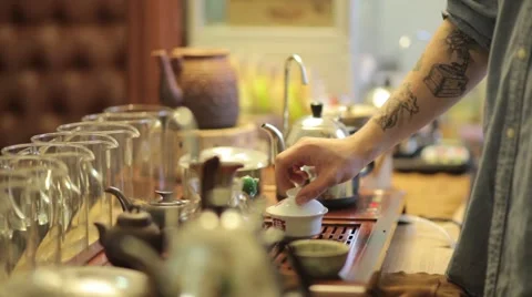 Chinese tea ceremony Stock Footage 56489097