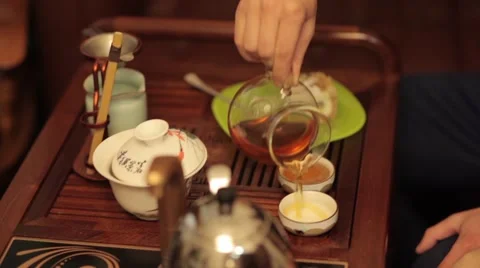 Chinese tea ceremony Stock Footage 56490178