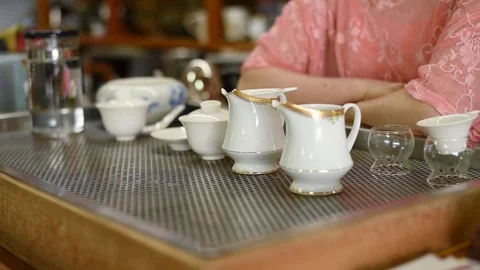 Chinese tea ceremony Stock Footage 102985388