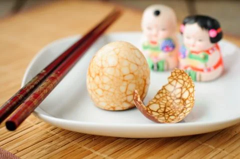Chinese Tea Eggs Stock Photos
