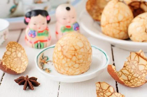 Chinese Tea Eggs Stock Photos