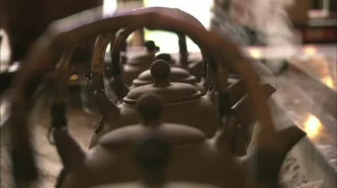 Chinese tea pot Stock Footage 12189720
