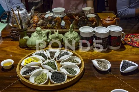 Chinese tea service Stock Photos