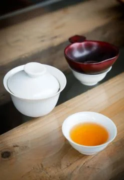 Chinese tea set Foto stock