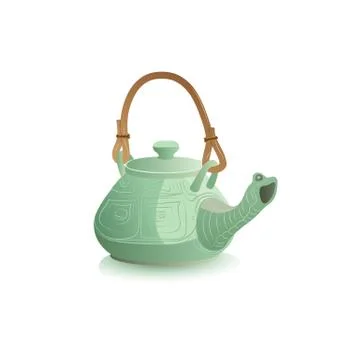 Chinese teapot turtle Stock Illustration