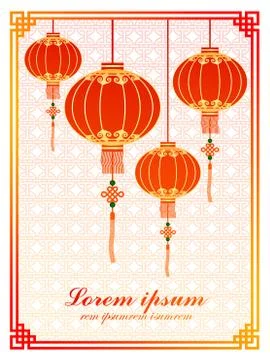 Chinese template Stock Illustration