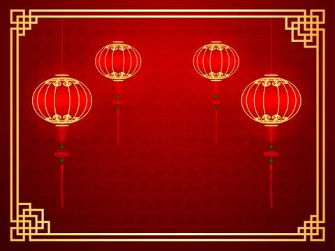 Chinese template Illustrazione stock