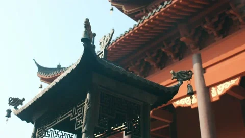 Chinese temple Buddhism Video stock 134512671