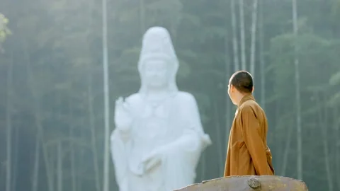 Chinese temple Buddhism Stock-Footage 134512758