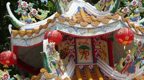 Chinese temple close up Video stock 21801138