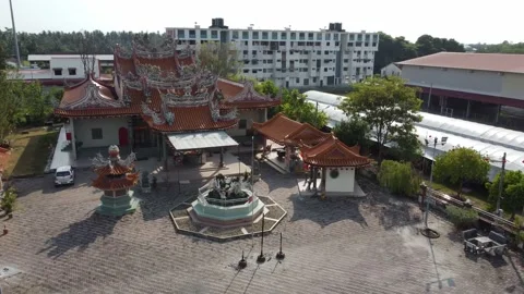 Chinese Temple in day Stock Footage 150298176
