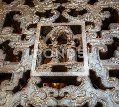 Chinese temple decor Stock Photos