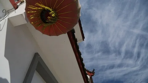 Chinese temple palace Stock Footage 94471481