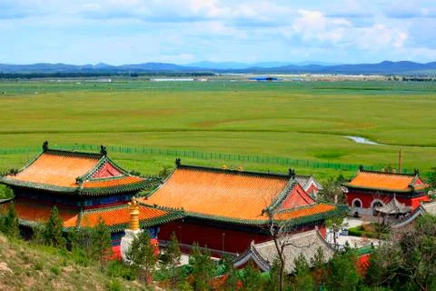 Chinese temples building Stock Photos