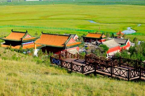 Chinese temples building Stock Photos