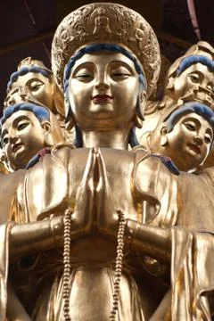 Chinese temples, statues, Stock Photos