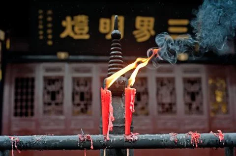 Chinese temples, statues, Stock Photos