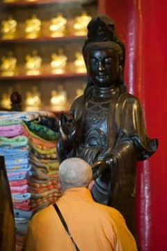 Chinese temples, statues, Stock Photos