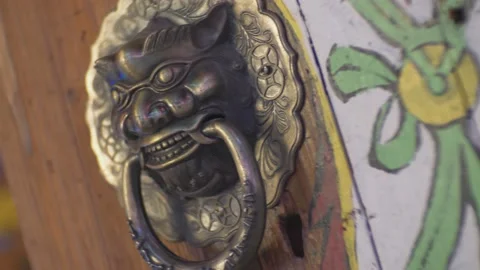 Chinese Traditional Knocker Stock Footage 154990170