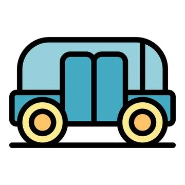 Chinese tricycle icon vector flat Stock Illustration