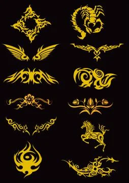 Chinese Vector Elements Stock Illustration