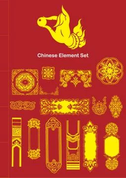 Chinese Vector Elements Stock Illustration