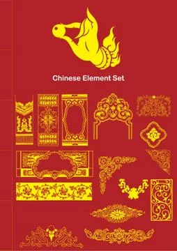 Chinese Vector Elements Stock Illustration