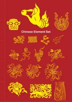 Chinese Vector Elements Stock Illustration