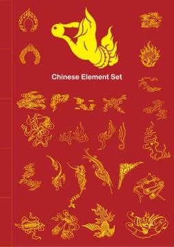 Chinese Vector Elements Stock Illustration