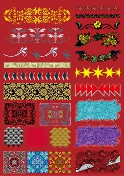 Chinese Vector Elements Stock Illustration