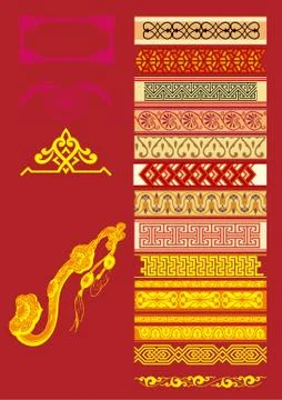 Chinese Vector Elements Stock Illustration