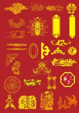 Chinese Vector Elements Stock Illustration