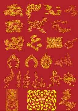 Chinese Vector Elements Stock Illustration