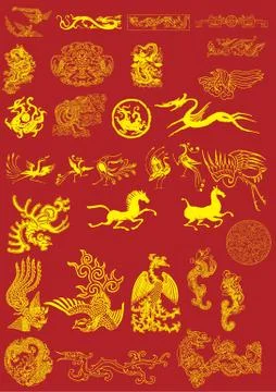 Chinese Vector Elements Stock Illustration
