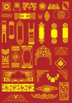 Chinese Vector Elements Stock Illustration