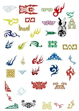 Chinese Vector Elements Stock Illustration