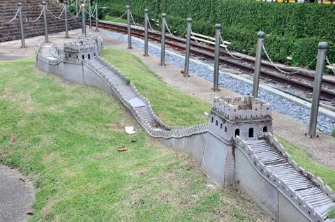 Chinese wall model Stock Photos