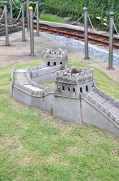 Chinese wall model Stock Photos