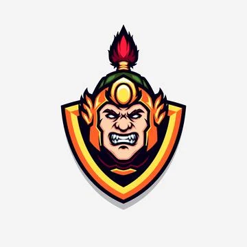 Chinese Warrior Ancient Dynasty Vector Mascot イラスト素材