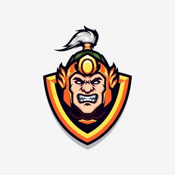 Chinese Warrior Ancient Dynasty Vector Mascot イラスト素材