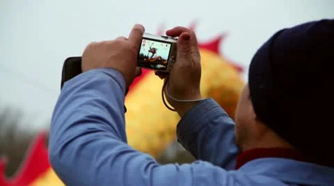 Chinese Worker Making A Picture Stock Footage 10594267