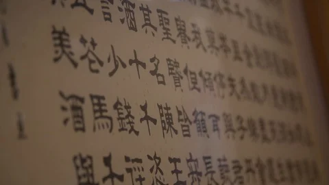 Chinese writing HD Video stock 128952578