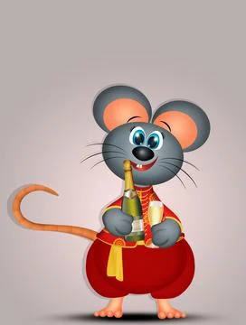 Chinese Year of the rat Stock Illustration