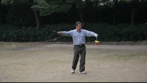 Chinese Yo Yo player  库存影片 1086647