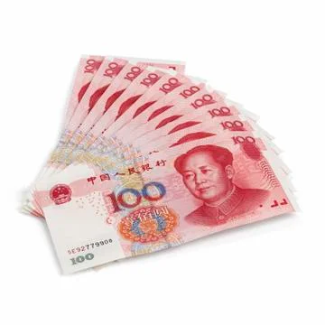 Chinese yuan notes Stock Photos