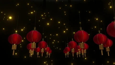 Chineses New Year Lantern Background Stock Footage 168894209
